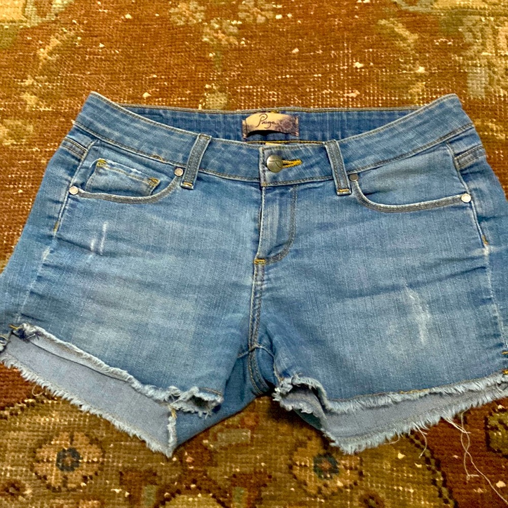 Paige stretchy cut off jean shorts
